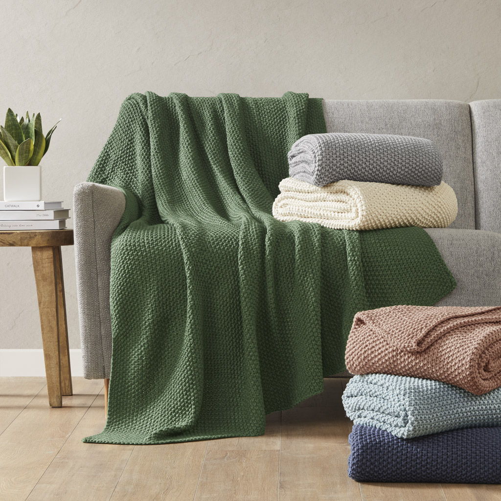 Bree Knit - Throw - Brown