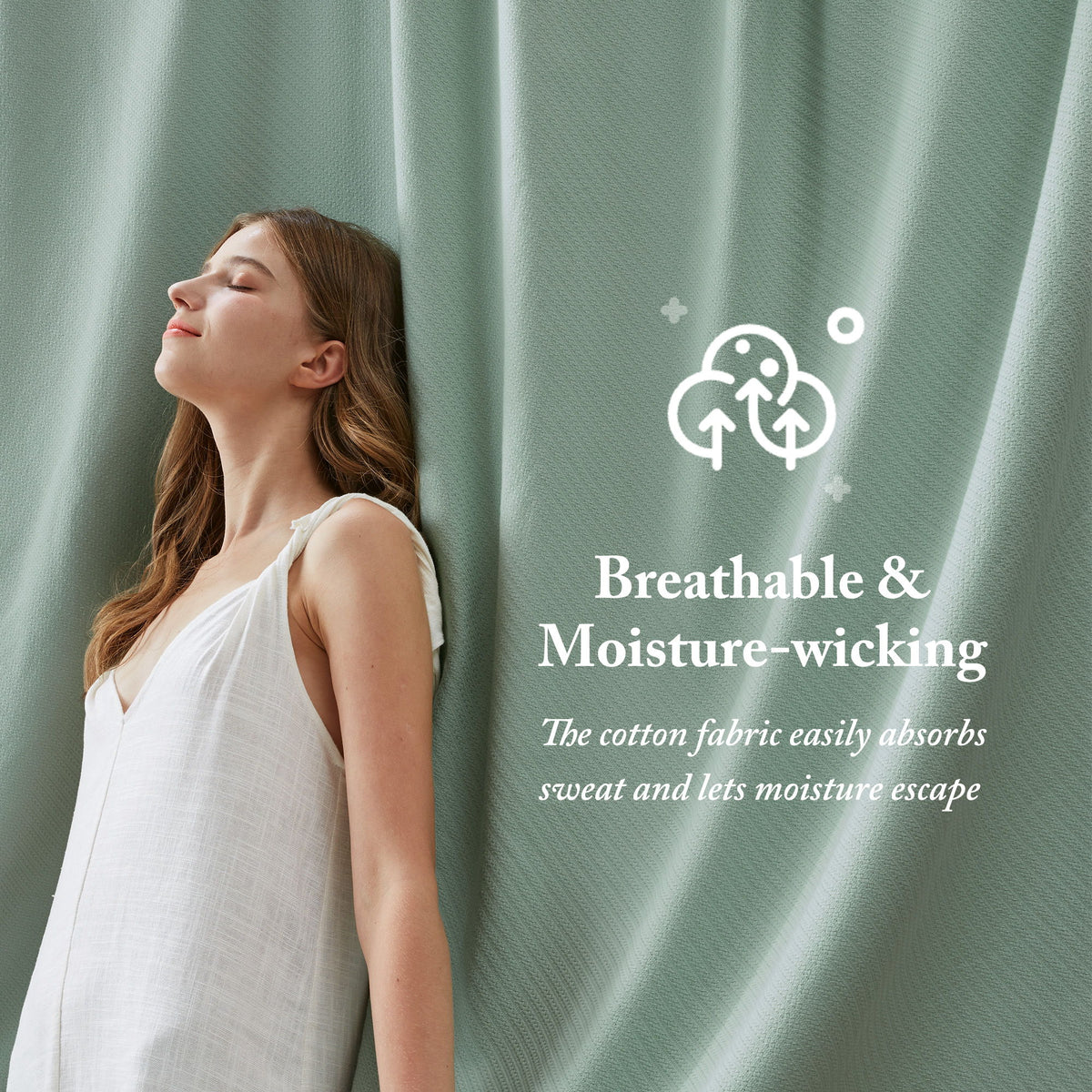 Liquid Cotton - King Blanket - Seafoam