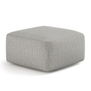 Nate - Square Pouf - Gray