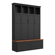 Hall Tree With 4 Hidden Cabinets