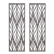 Florian - Carved Wall Panel Decor (Set of 2) - Reclaimed Gray