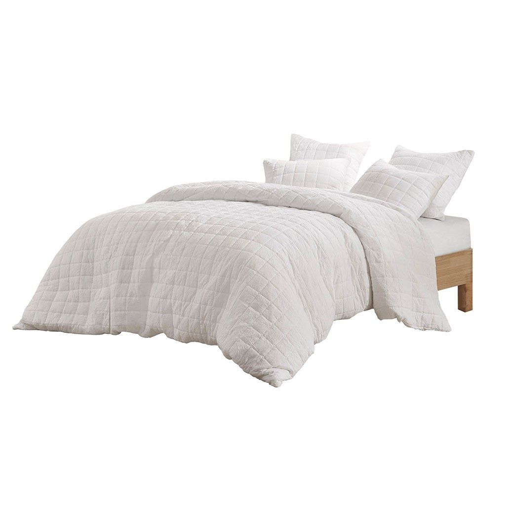Cocoon - Quilt Top Euro Sham - White