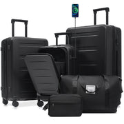 Hardside Luggage Set 5 Piece With Front Opening