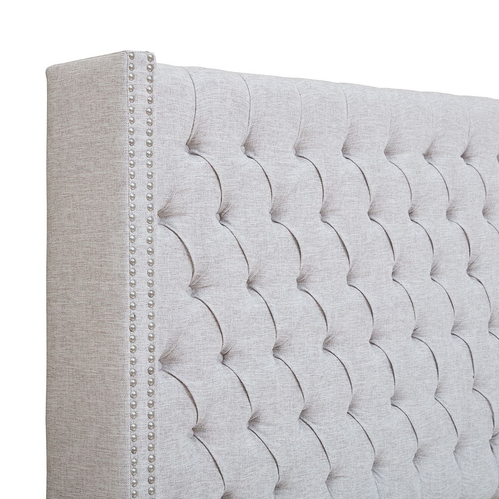 Amelia - Queen/Full Upholstery Headboard - Gray