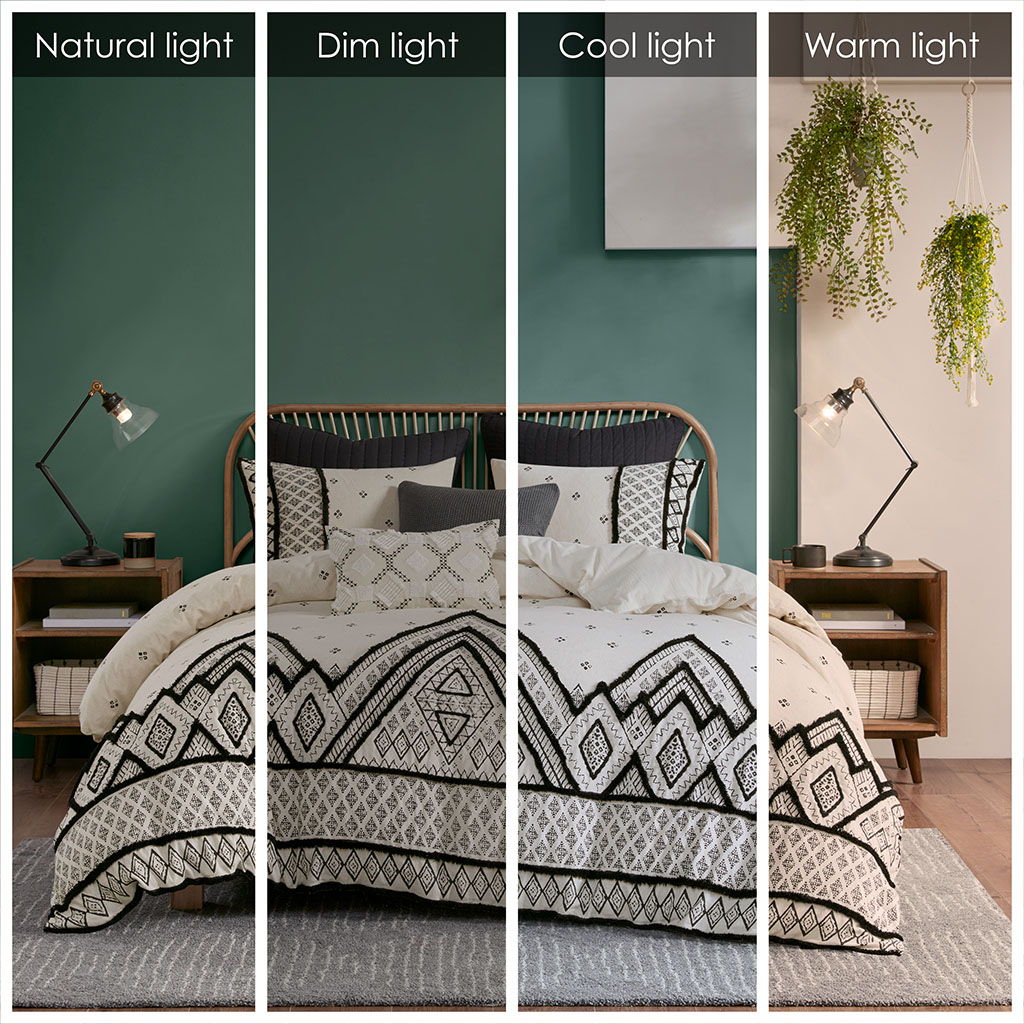 Marta - 3 Piece Blended Duvet Cover Set - Natural