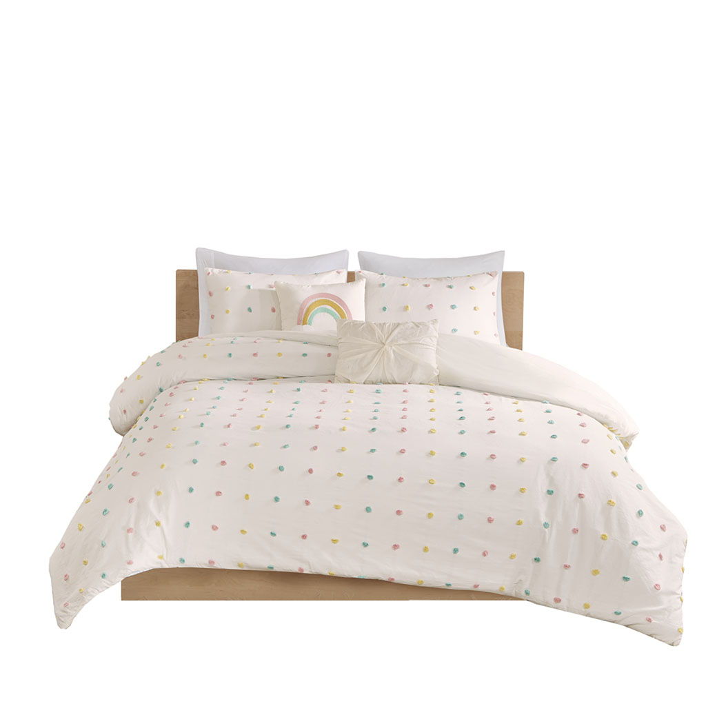 Callie - Pom Pom Duvet Cover Set - Multi