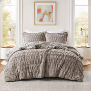 Gia - 2 Piece Twin/Twin Long Solid Comforter Mini Set - Gray