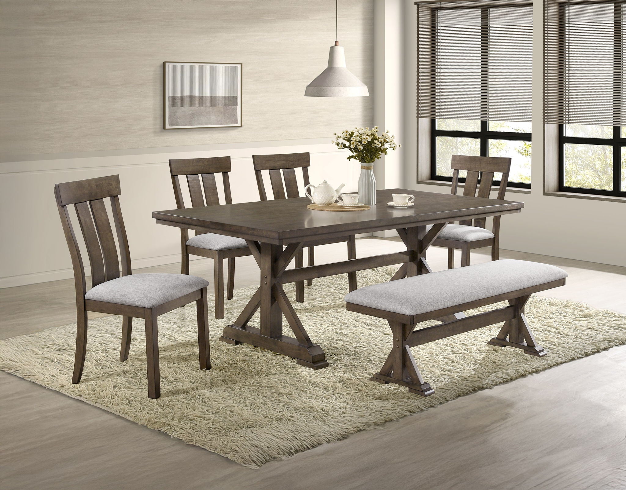 Lloyd - Bench - Brown / Gray