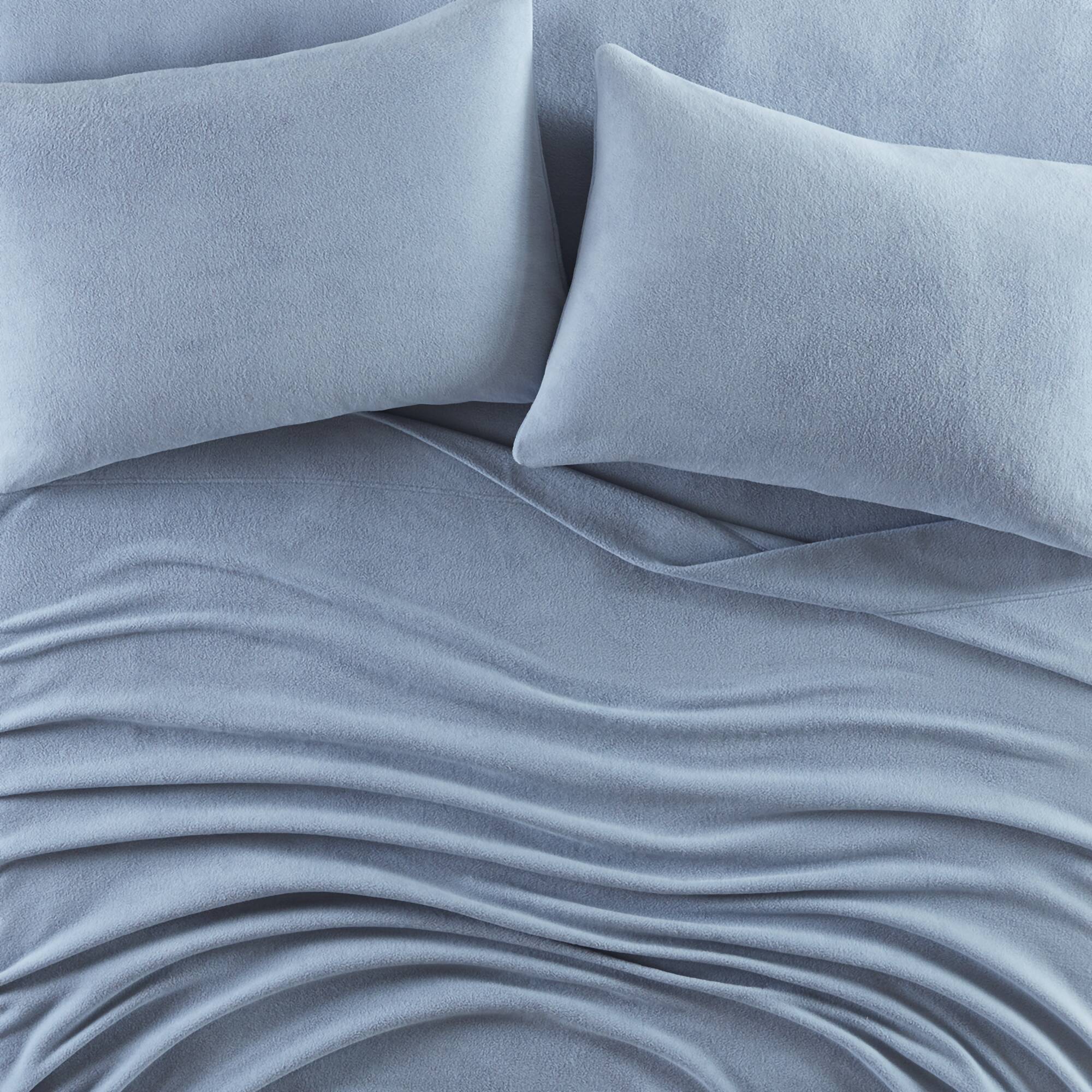 Micro Fleece - Twin Sheet Set - Blue
