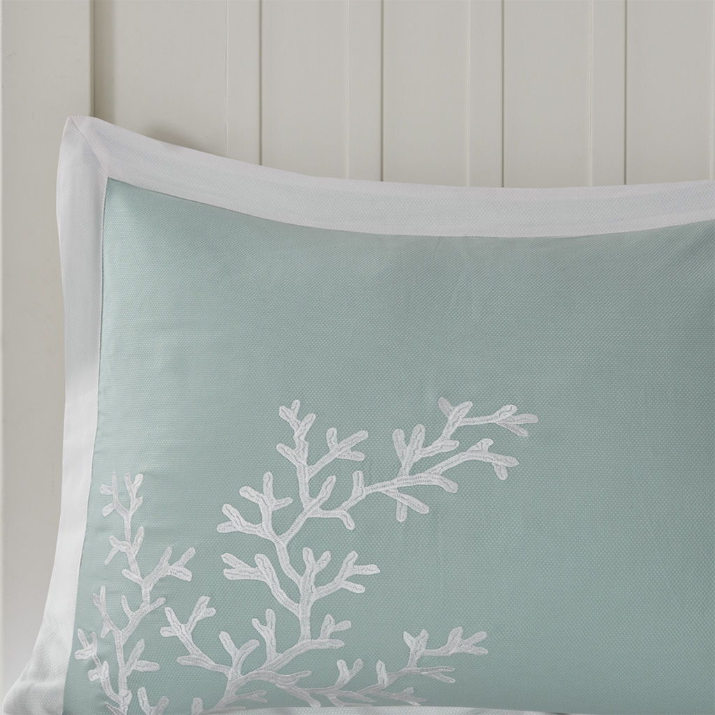 Coastline - King Comforter Set - Aqua