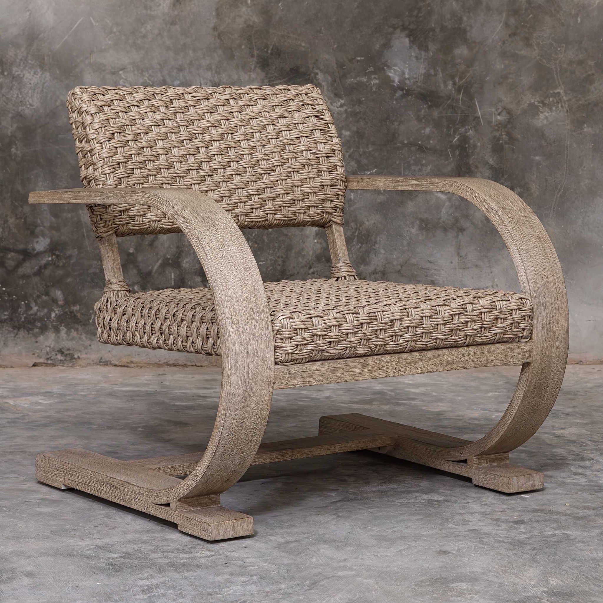 Rehema - Outdoor Wicker Lounge Chair - Gray