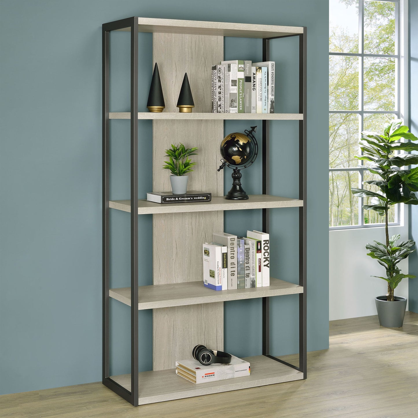 Loomis - 4 Shelf - White / Gray