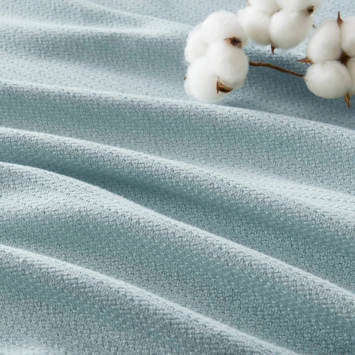 Liquid Cotton - Twin Blanket - Blue