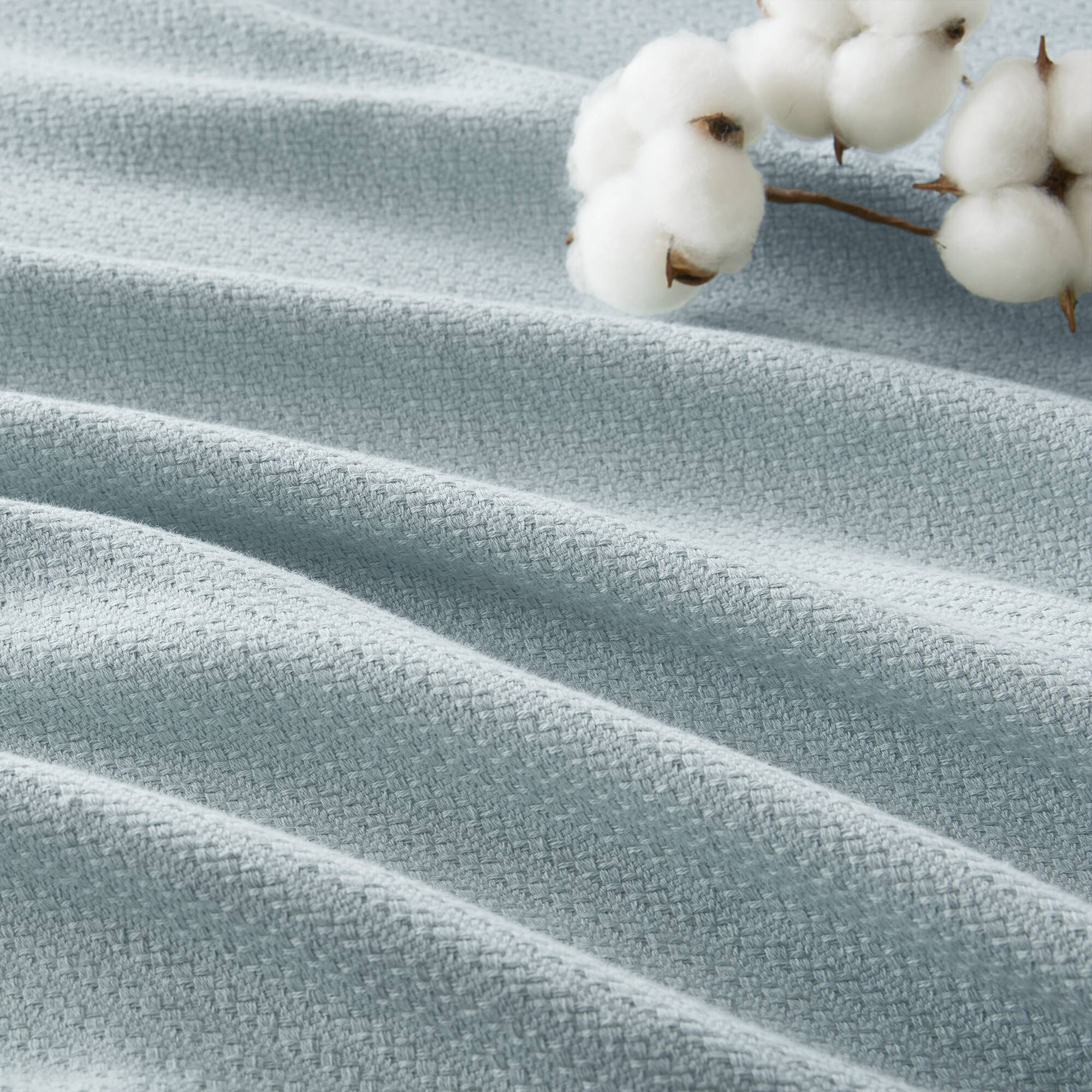 Liquid Cotton - Blanket - Blue
