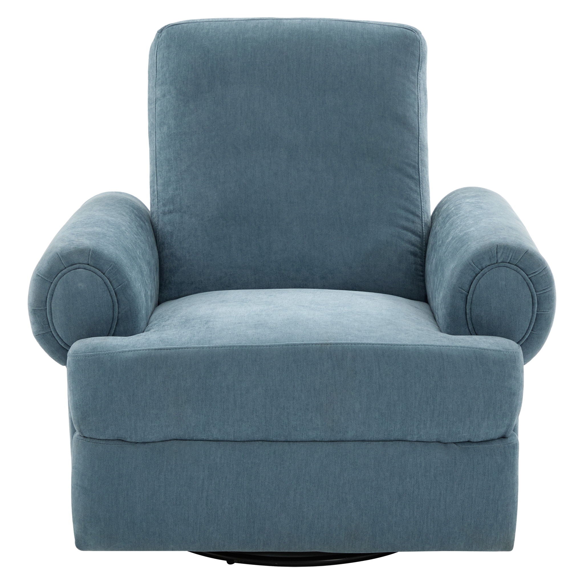 Manual Swivel Recliner Rocker Chair With Adjustable Backrest