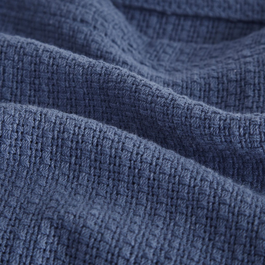 Freshspun Basketweave - King Blanket - Navy