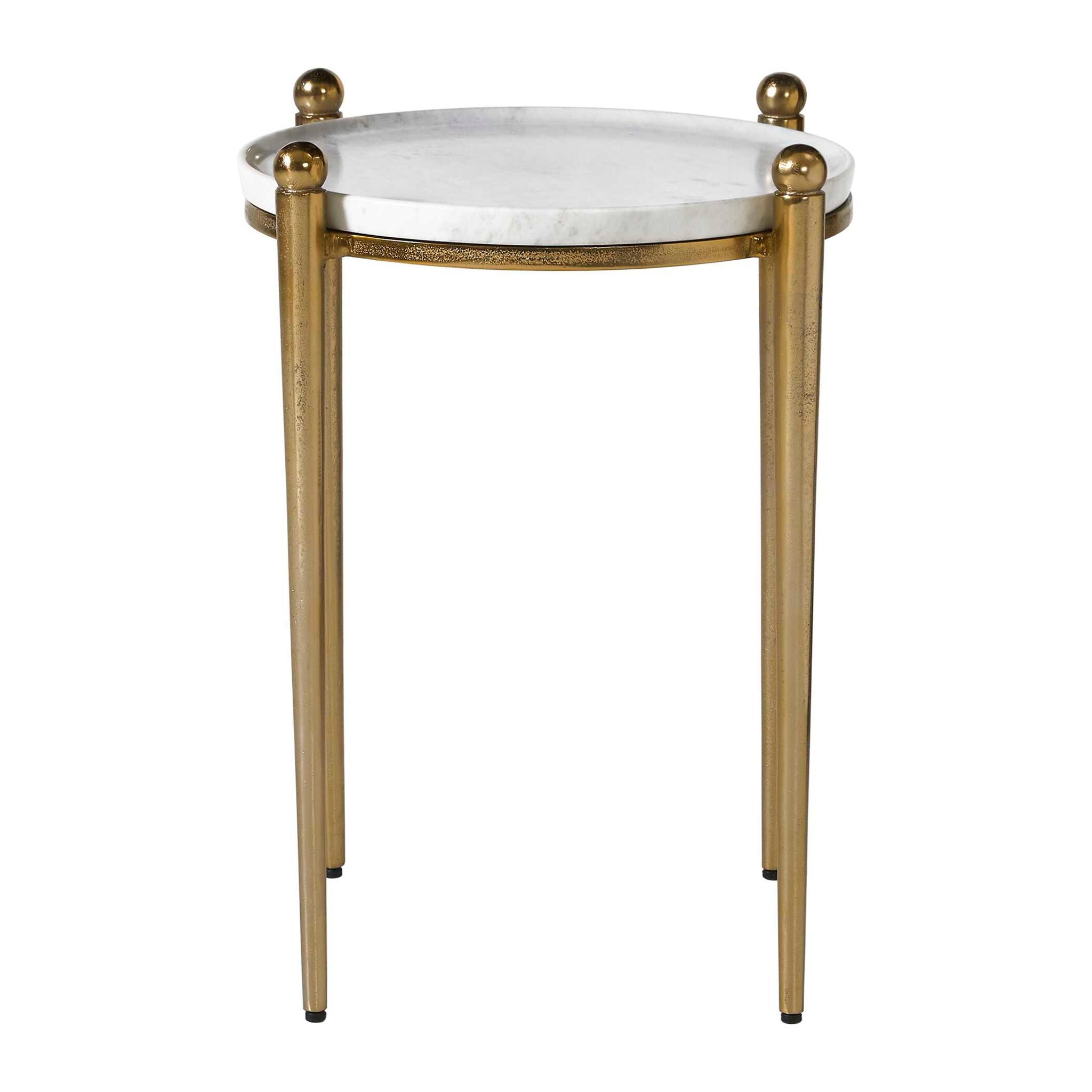 Nahunta - Accent Table - Antique Brass