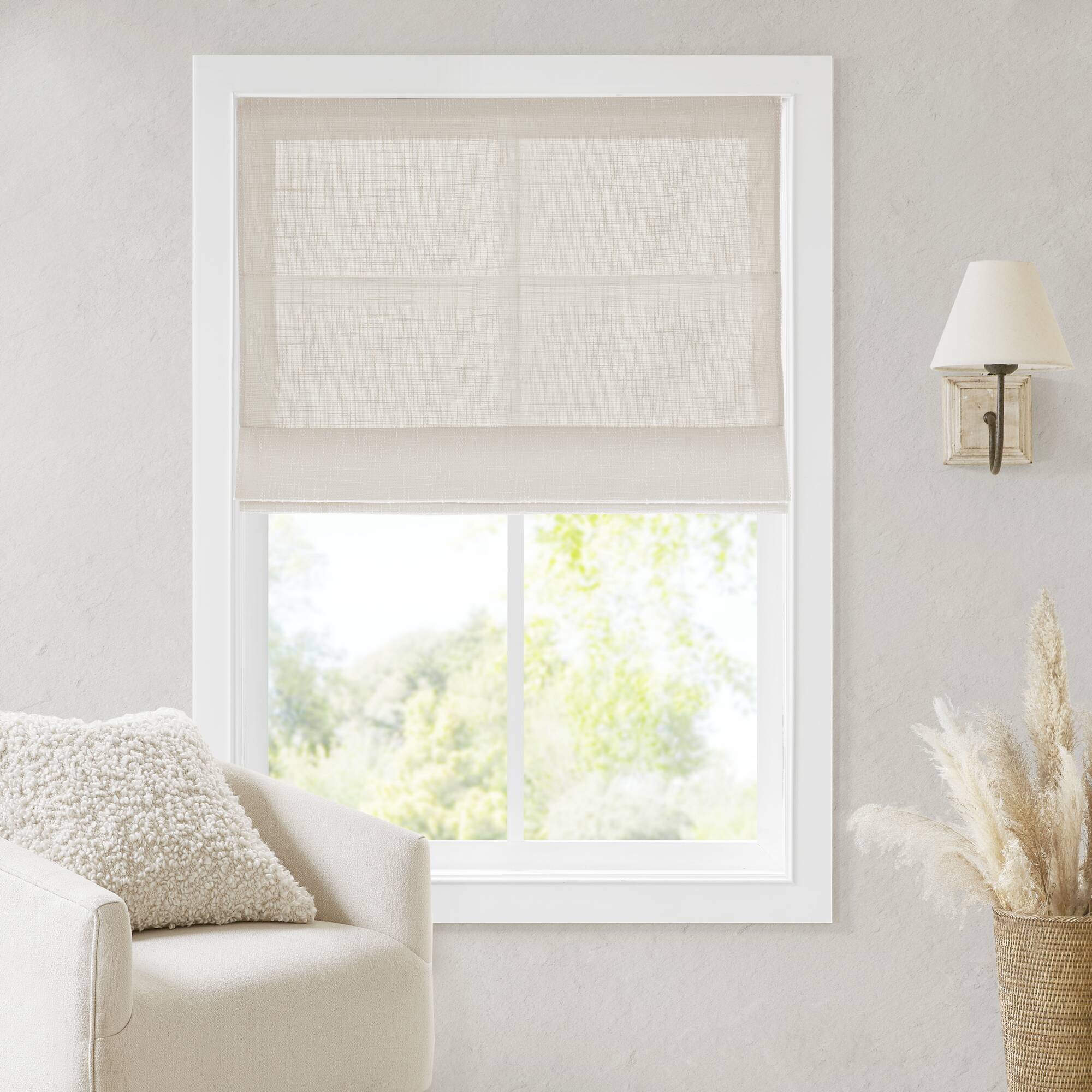 Quincy - 29'' X 64'' Cordless Roman Shade - Linen