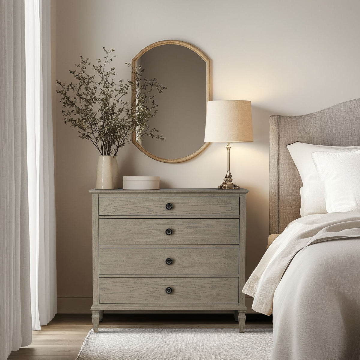 Victoria - 4-Drawer Dresser (40") - Reclaimed Gray