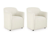 Radkin - Dining Upholstered Arm Chair (Set of 2) - Off White