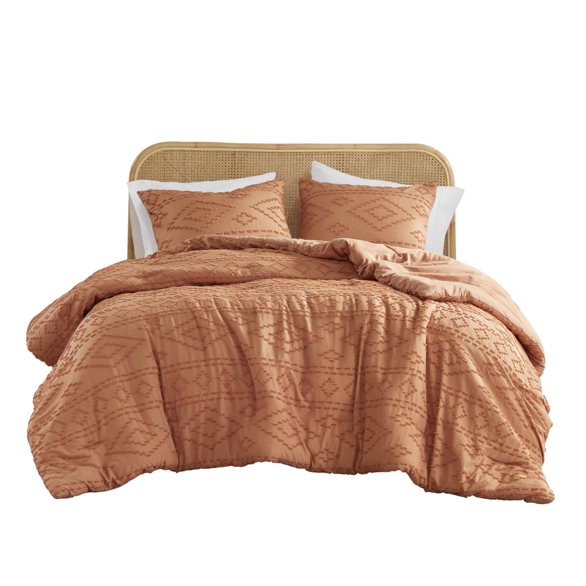 Gigi - Full/Queen Comforter Mini Set - Terracotta