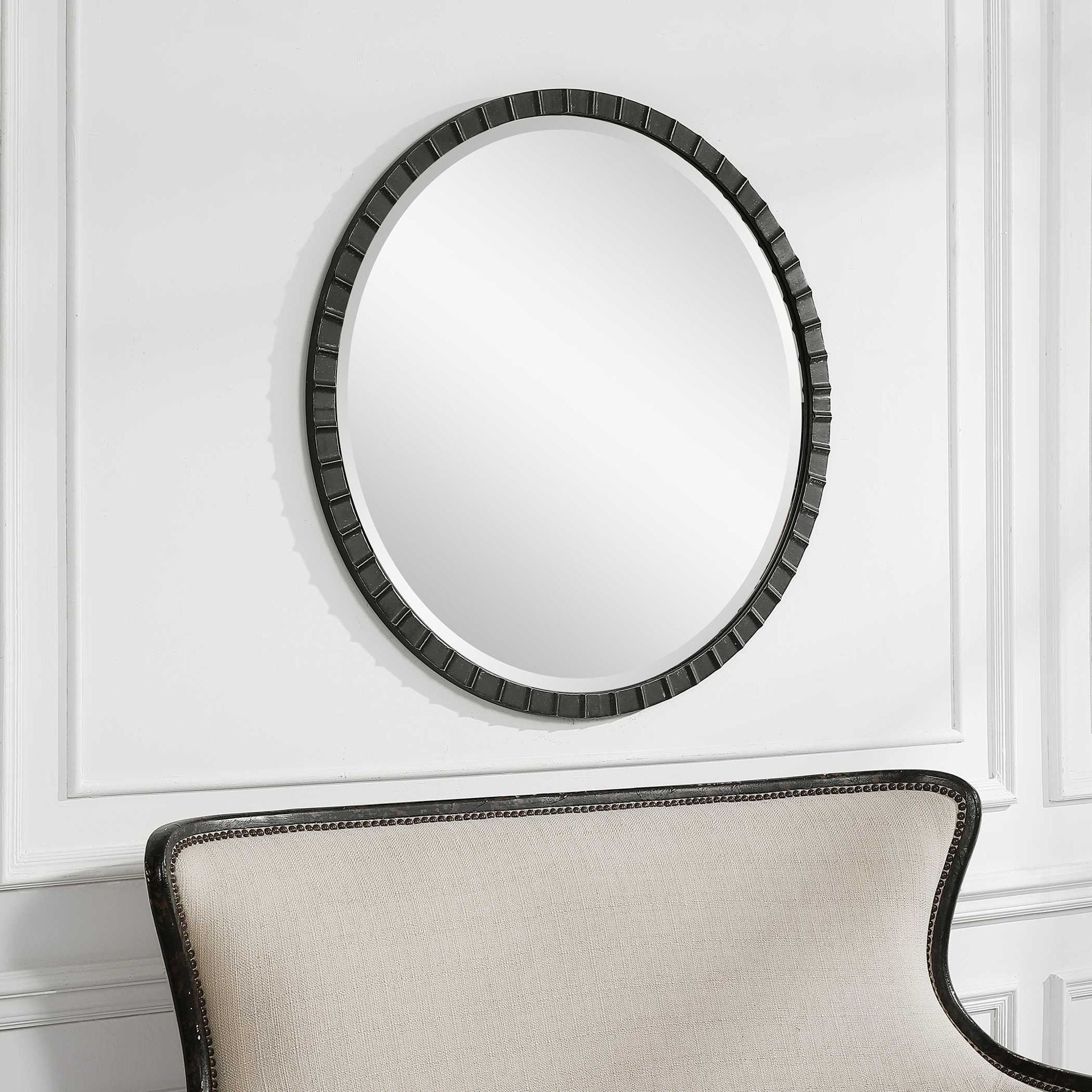 Dandridge - Round Industrial Mirror
