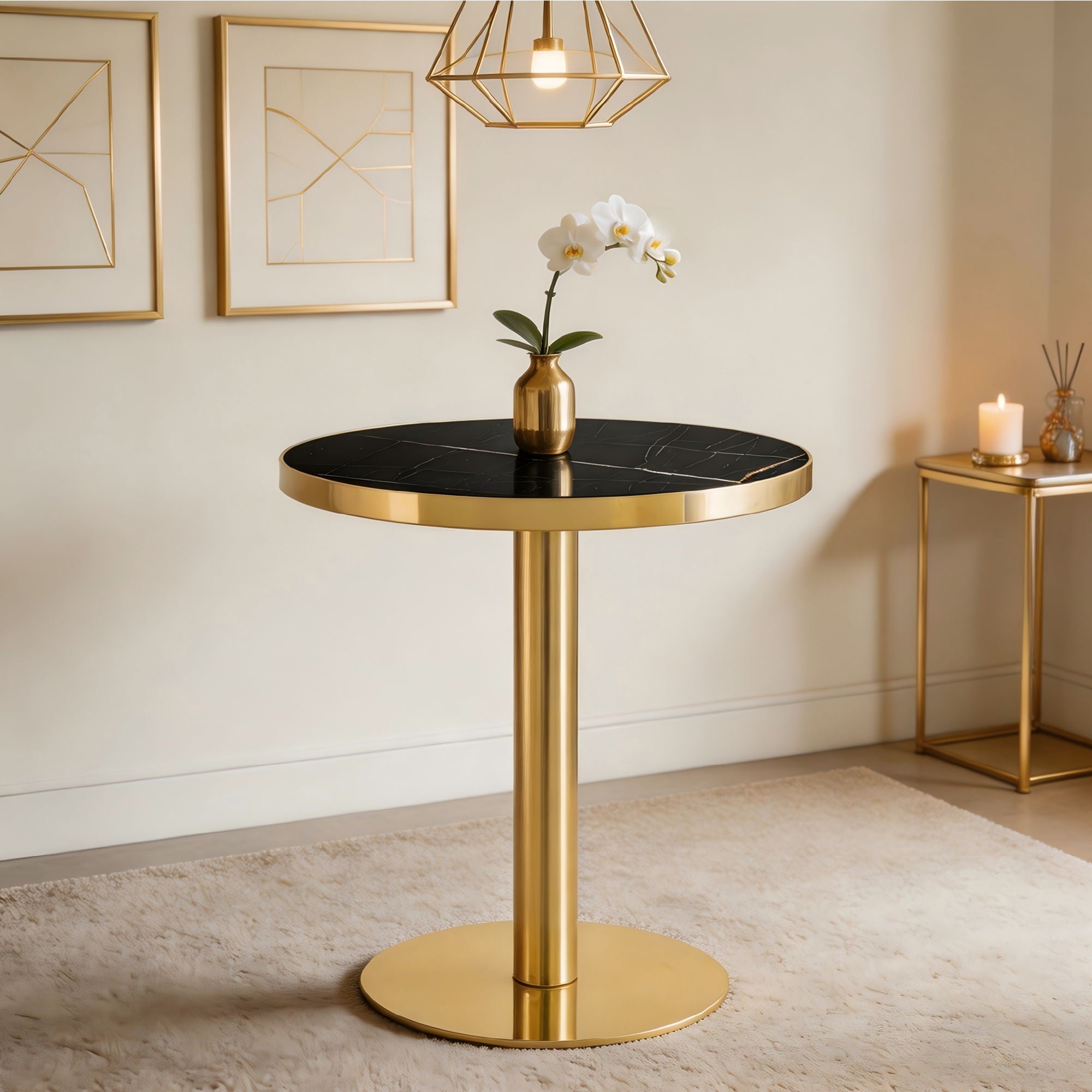 Modern Round Bistro Table
