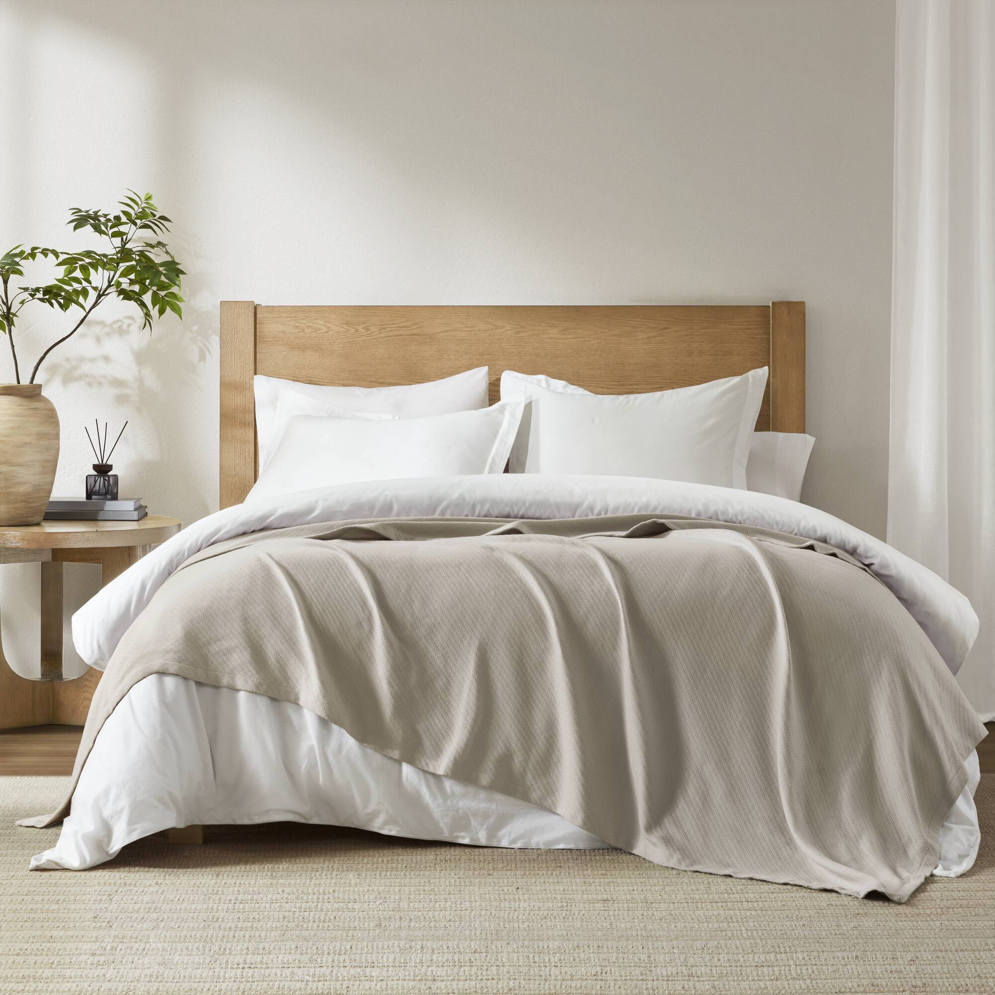 Liquid - Full/Queen Blanket - Beige