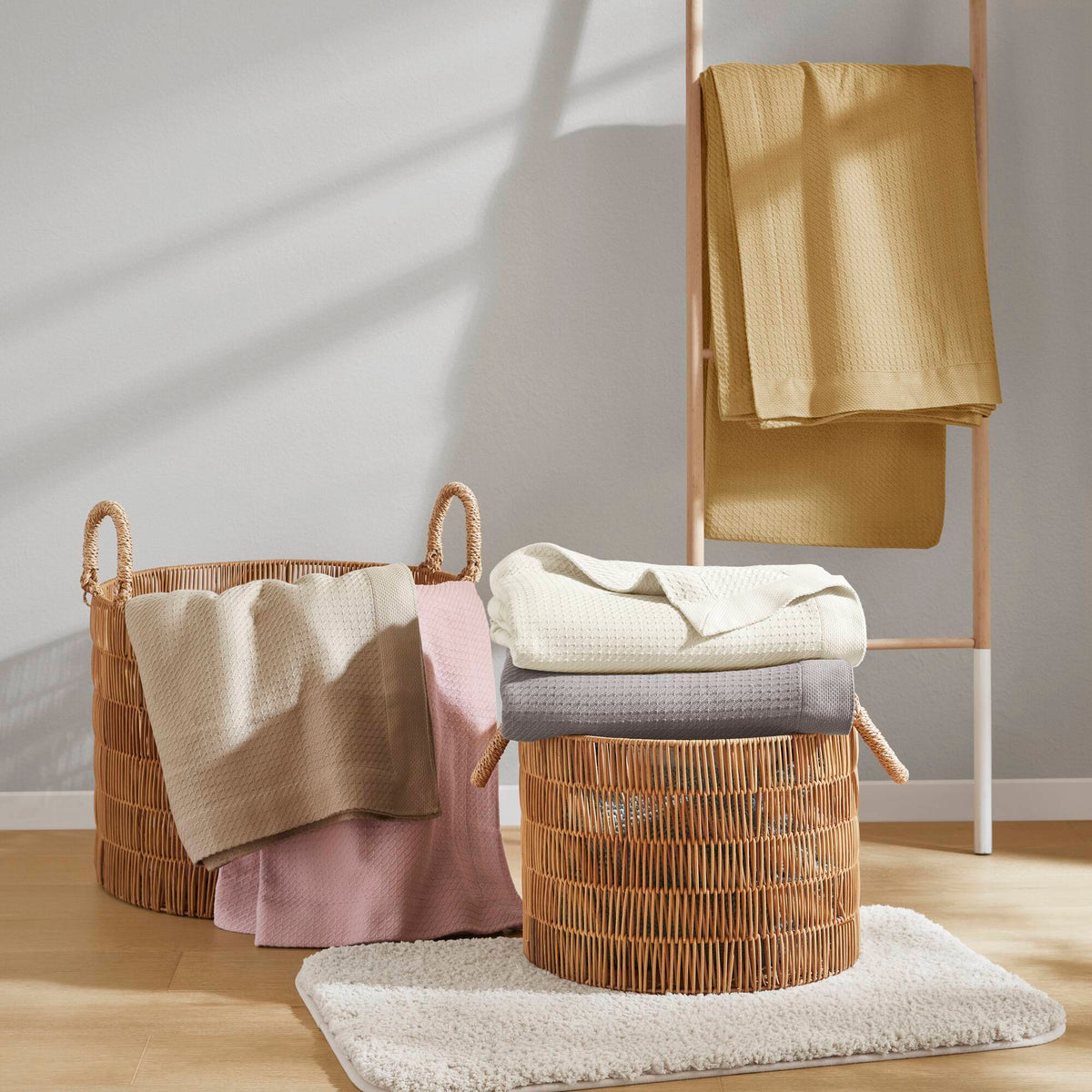 Egyptian Cotton - Twin Blanket - Mustard