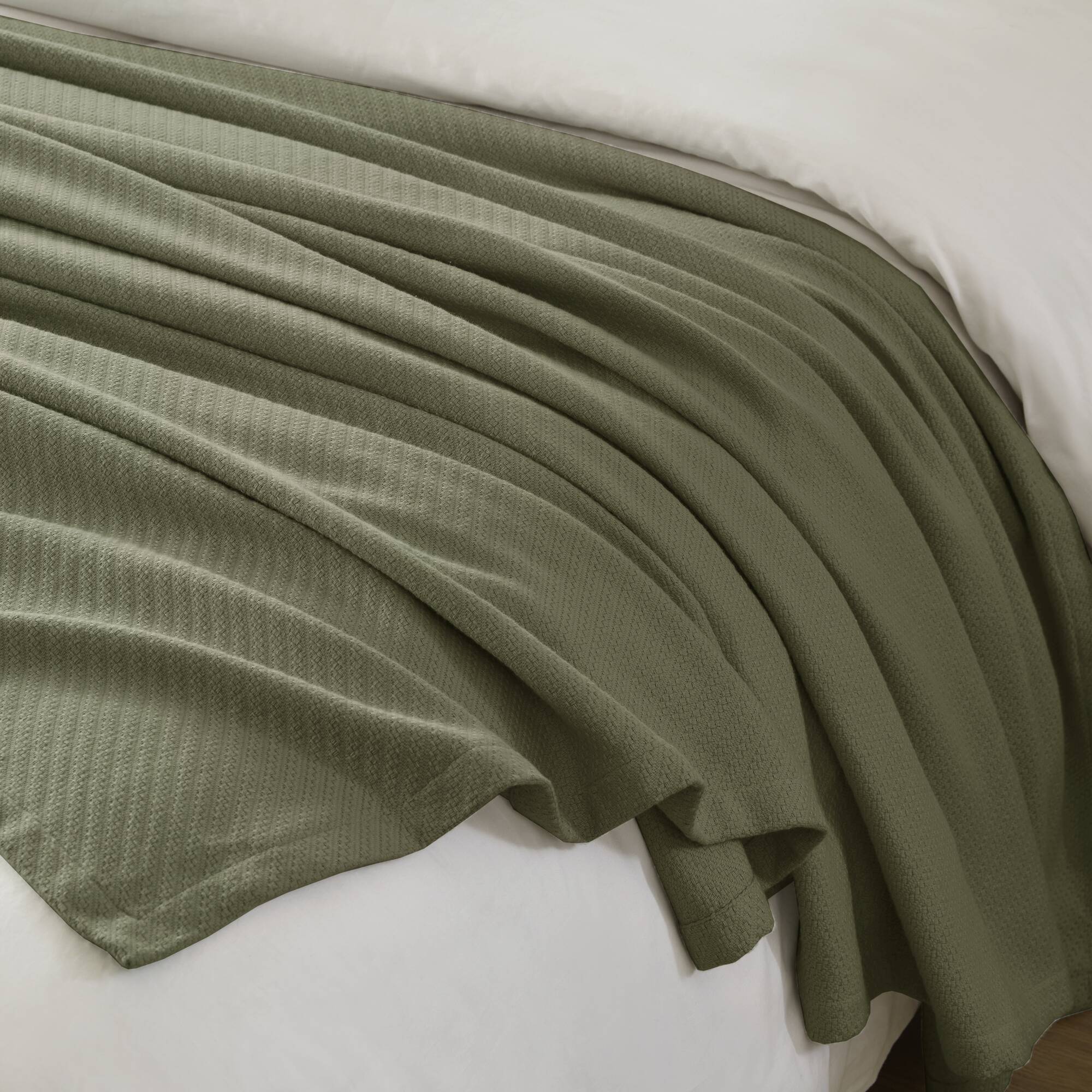 Liquid - Full/Queen Blanket - Olive Green