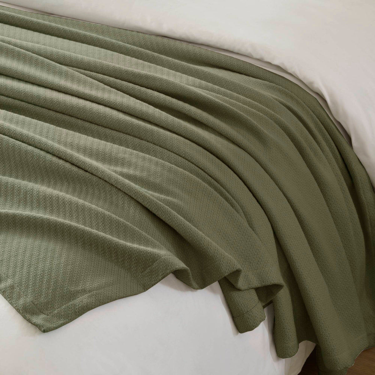 Liquid - Twin Blanket - Olive Green