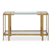 Kendrick - Glass Console Table - Gold