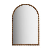 Montra - Arched Braided Wood Wall Mirror - Brown