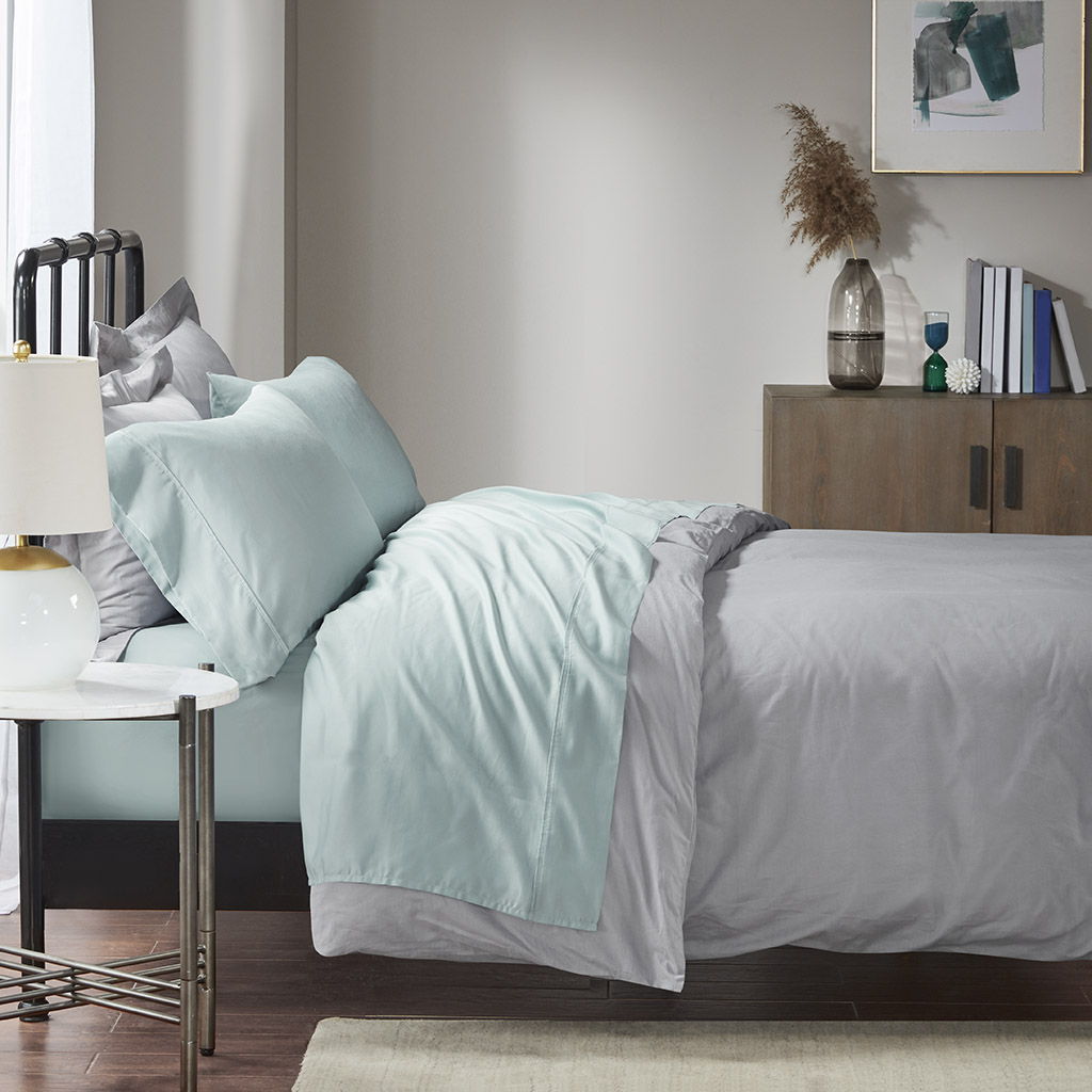 1500 Thread Count - Queen Sheet Set - Seafoam