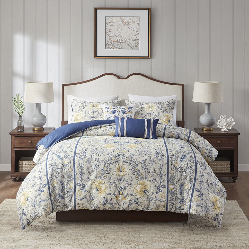 Livia - King 5 Piece Duvet Cover Set - Multi