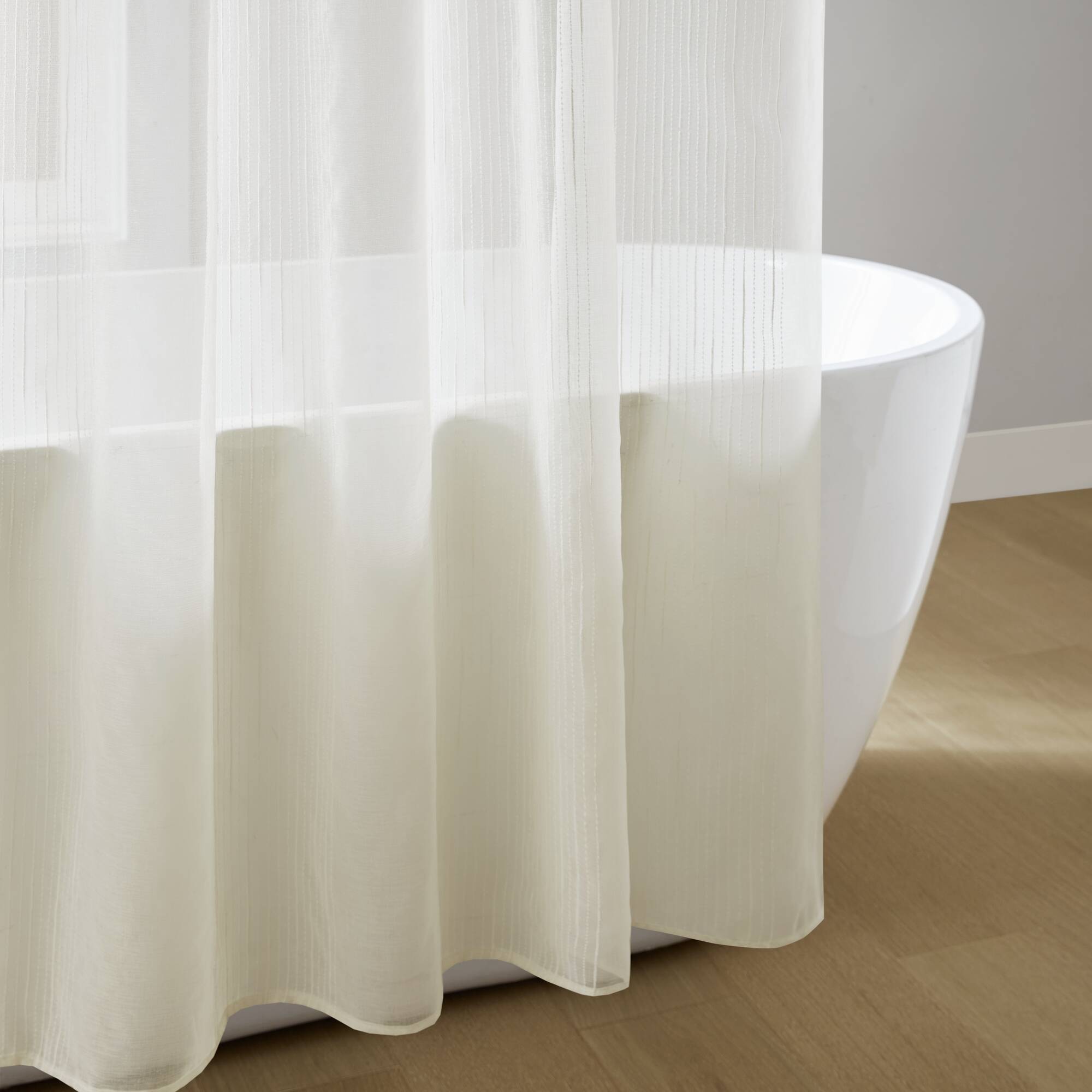 Anna - Sheer 72x84" Shower Curtain - Ivory