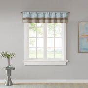 Amherst - Polyoni Pintuck Window Valance - Blue