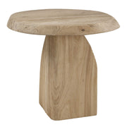 Tiernan - Reclaimed Oak Round Side Table - Woodtone
