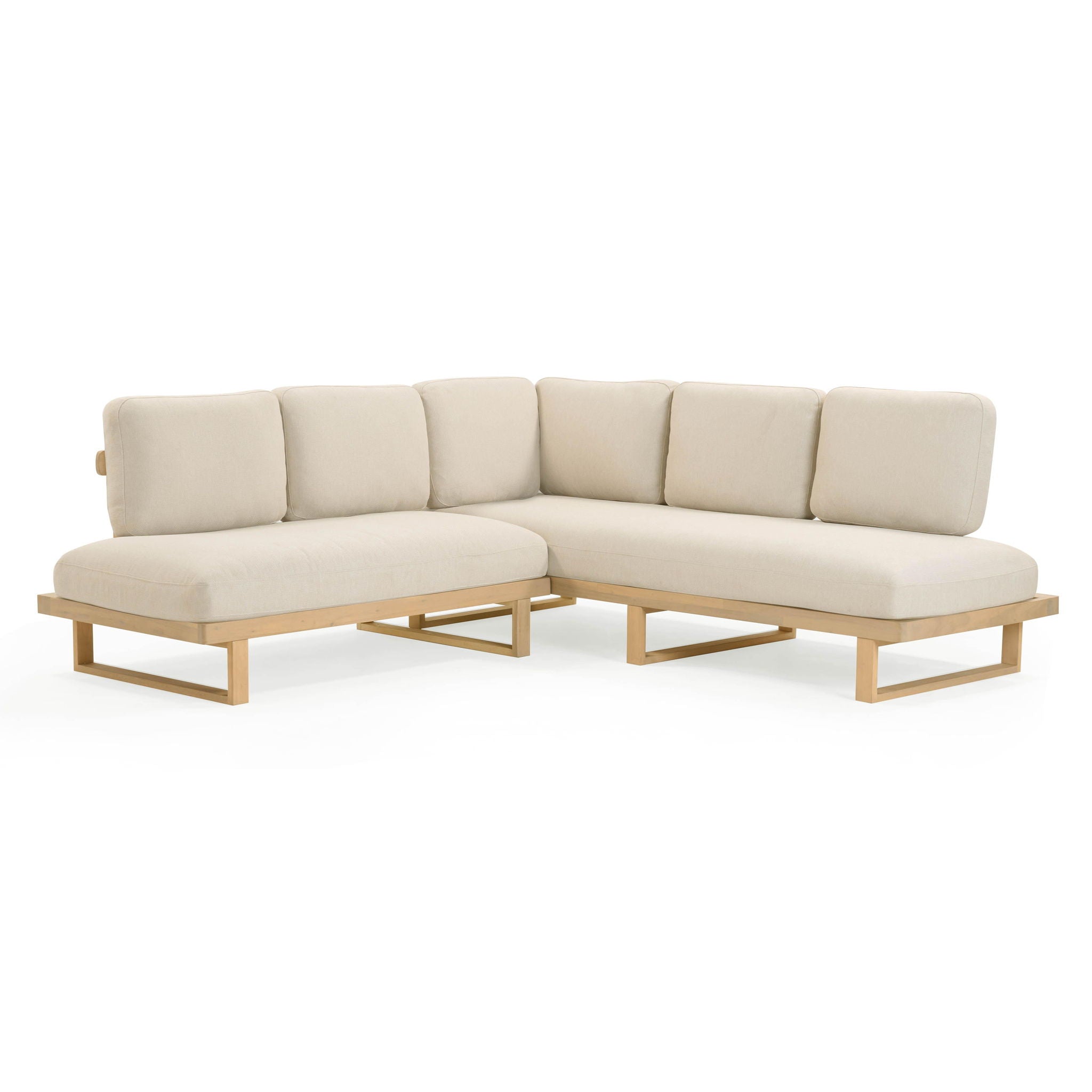 Evan - Outdoor L-Sectional - Cream