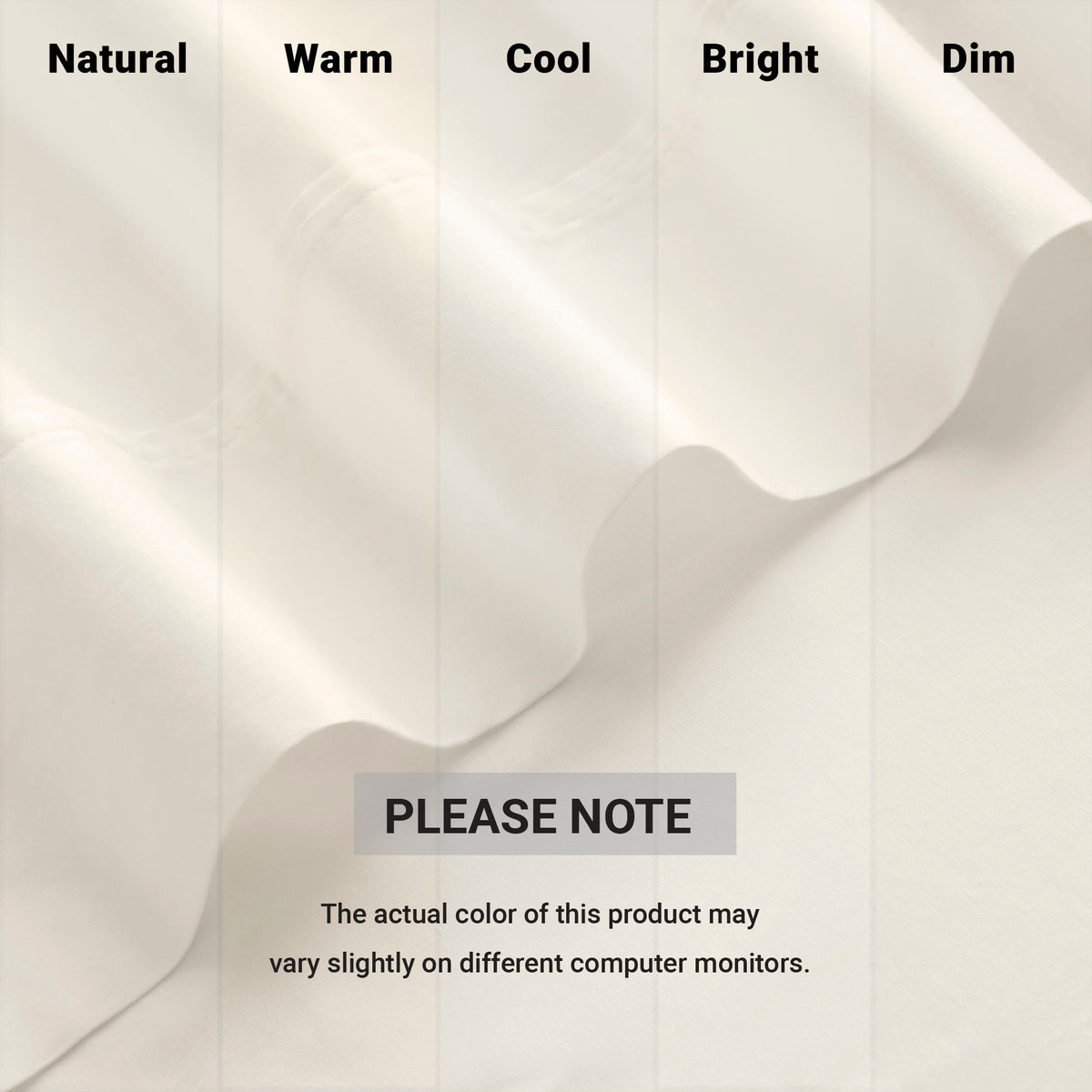 King Sateen Sheet Set - Off-White