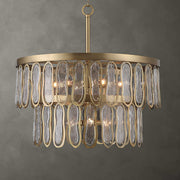 Aurelie - 9 Light Round Pendant - Brass