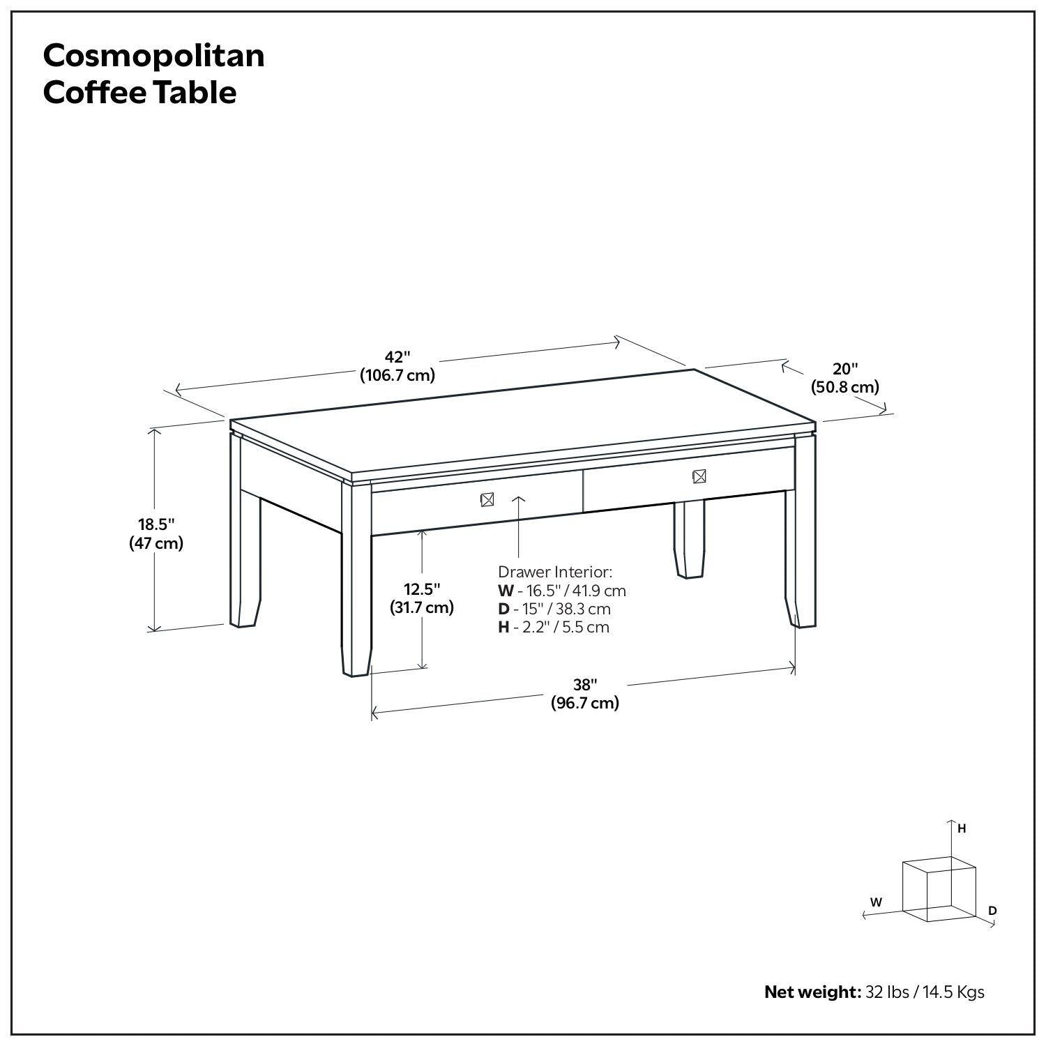 Cosmopolitan - Multipurpose Table
