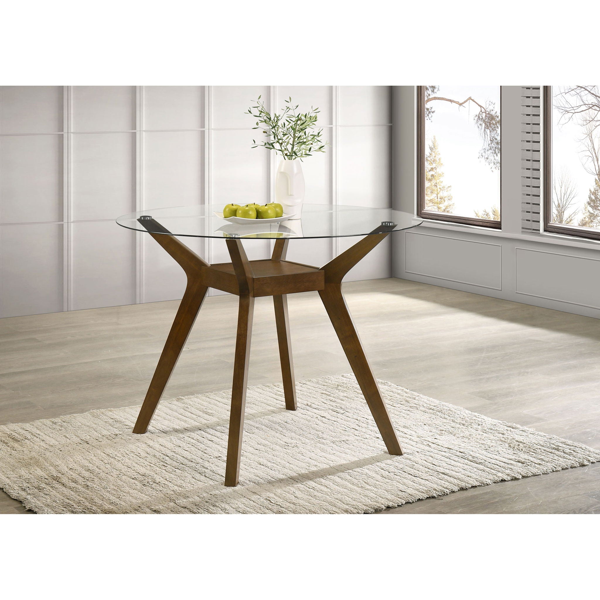 Flynn - Round Counter Height Dining Table - Brown