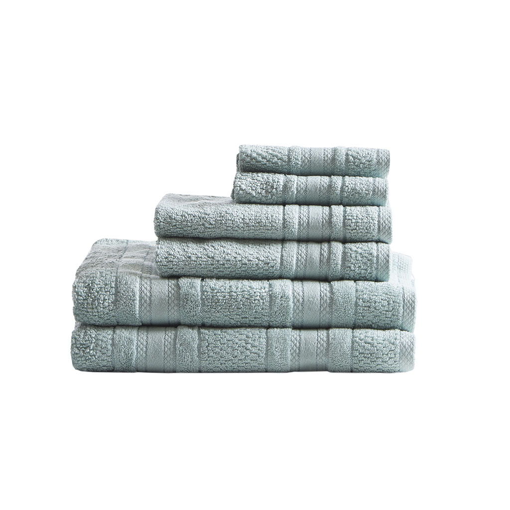 Adrien - 6 Piece Towel Set - Seafoam
