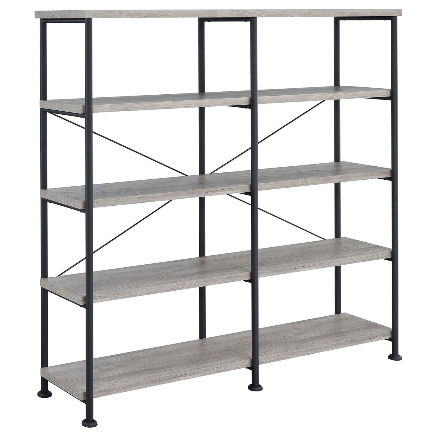 Double Wide Bookcase Shelves - Gray