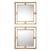 Allick - Square Mirrors (Set of 2) - Gold