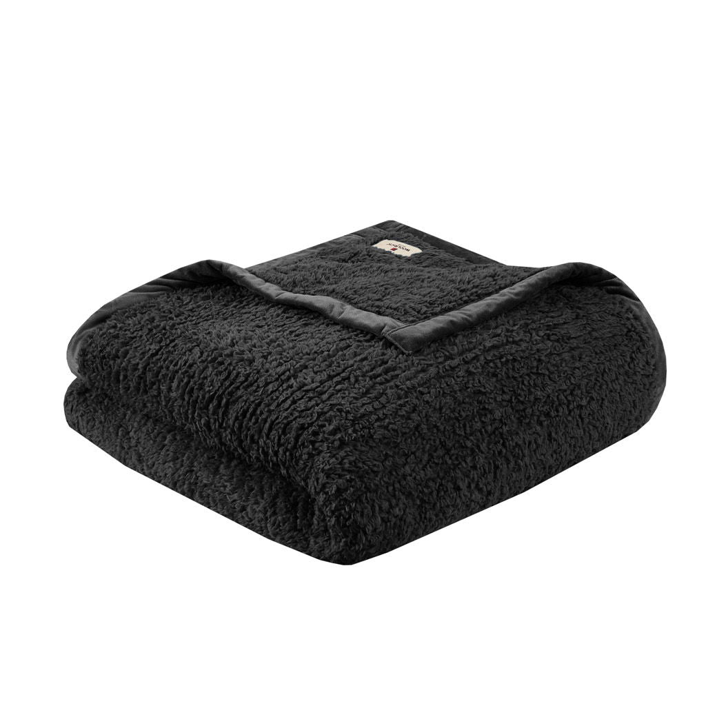 Burlington - Twin Berber Blanket - Black