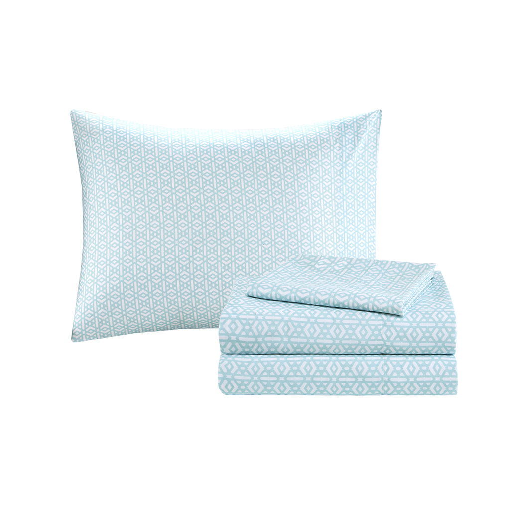 Loretta - Queen Comforter And Sheet Set - Navy