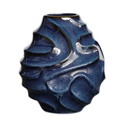 Helix Swirl - Outdoor Vase - Blue