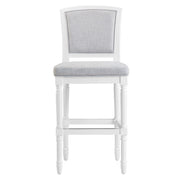 Stool With Upholstered Seat And Back